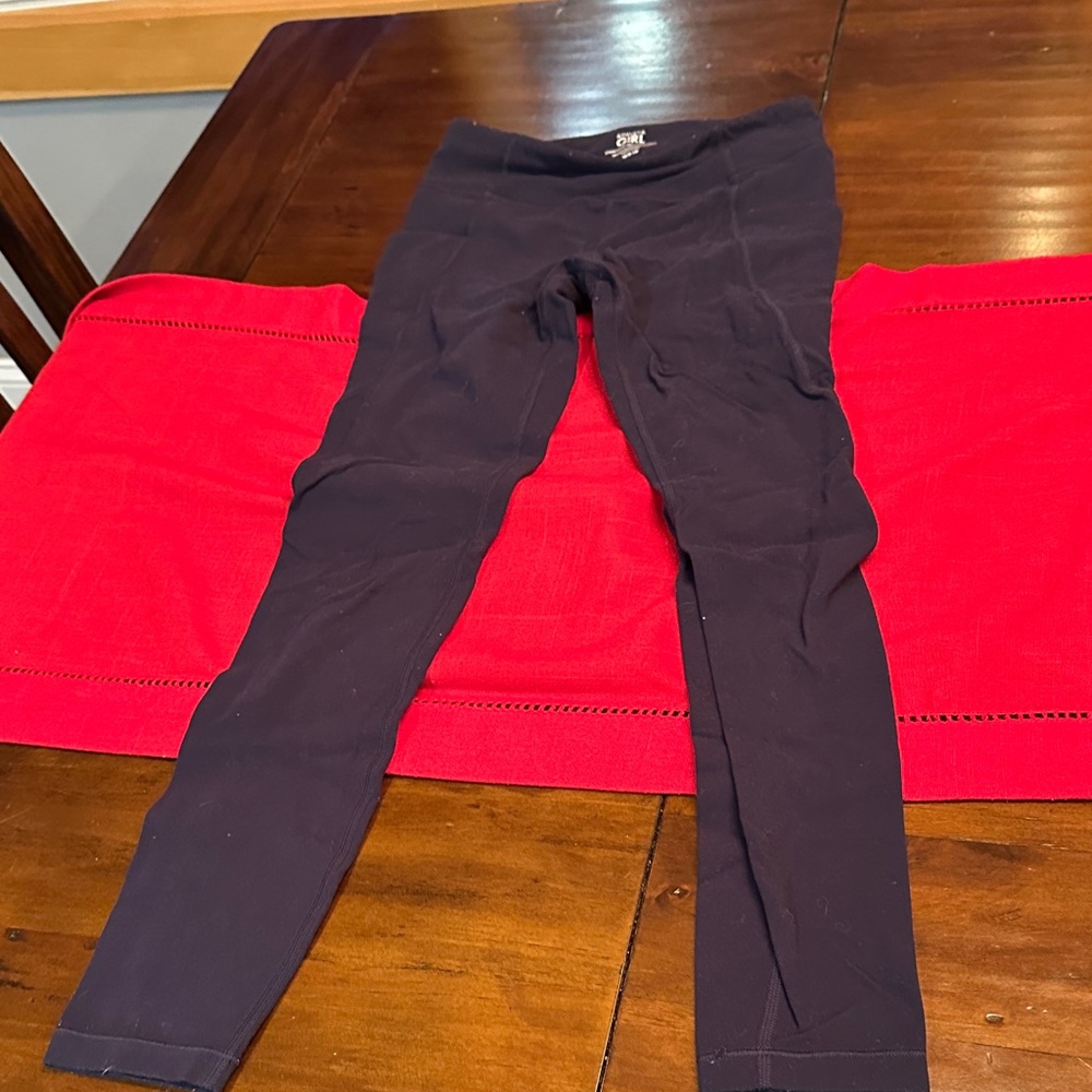 Athleta Kids Stash Your Treasure Leggings Navy Size8-10